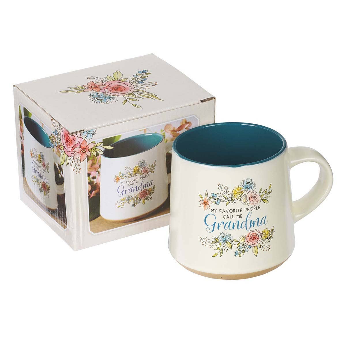 Grandma Ceramic Coffee Mug with Clay Dipped Base