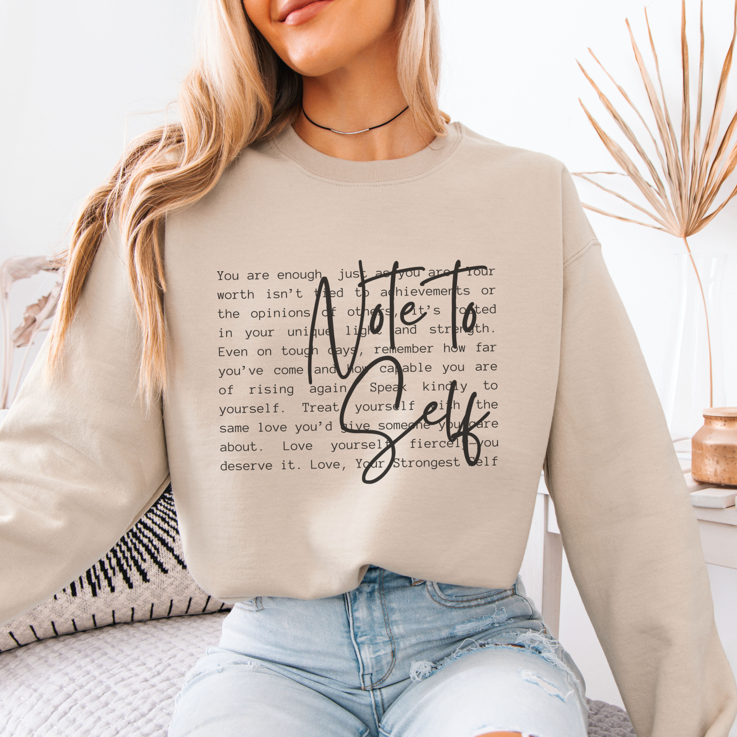 Note to Self Inspirational Definition Women's Sweatshirt