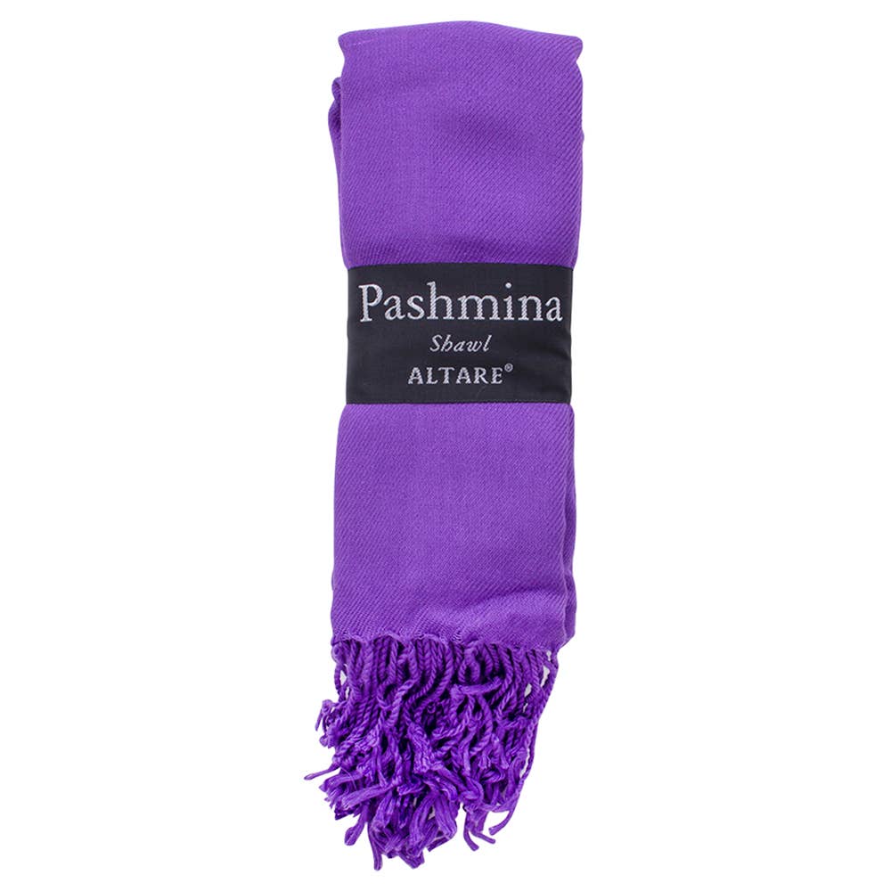 VISCOSE FRINGED PASHMINA SCARF SHAWL, 9129 AL