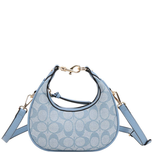 Oval Print Design Crossbody Bag