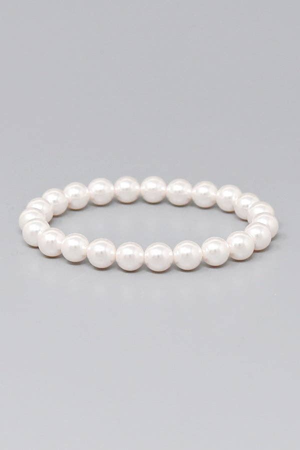 8 MM Swarovski Pearl Beaded Bracelet