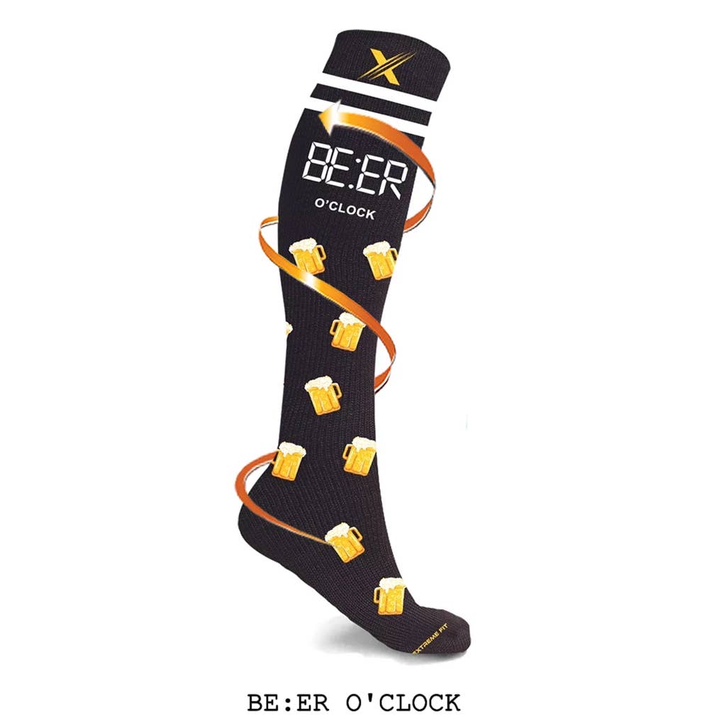 LAZY WEEKEND COMPRESSION SOCKS COLLECTION - 3 ASST STYLES