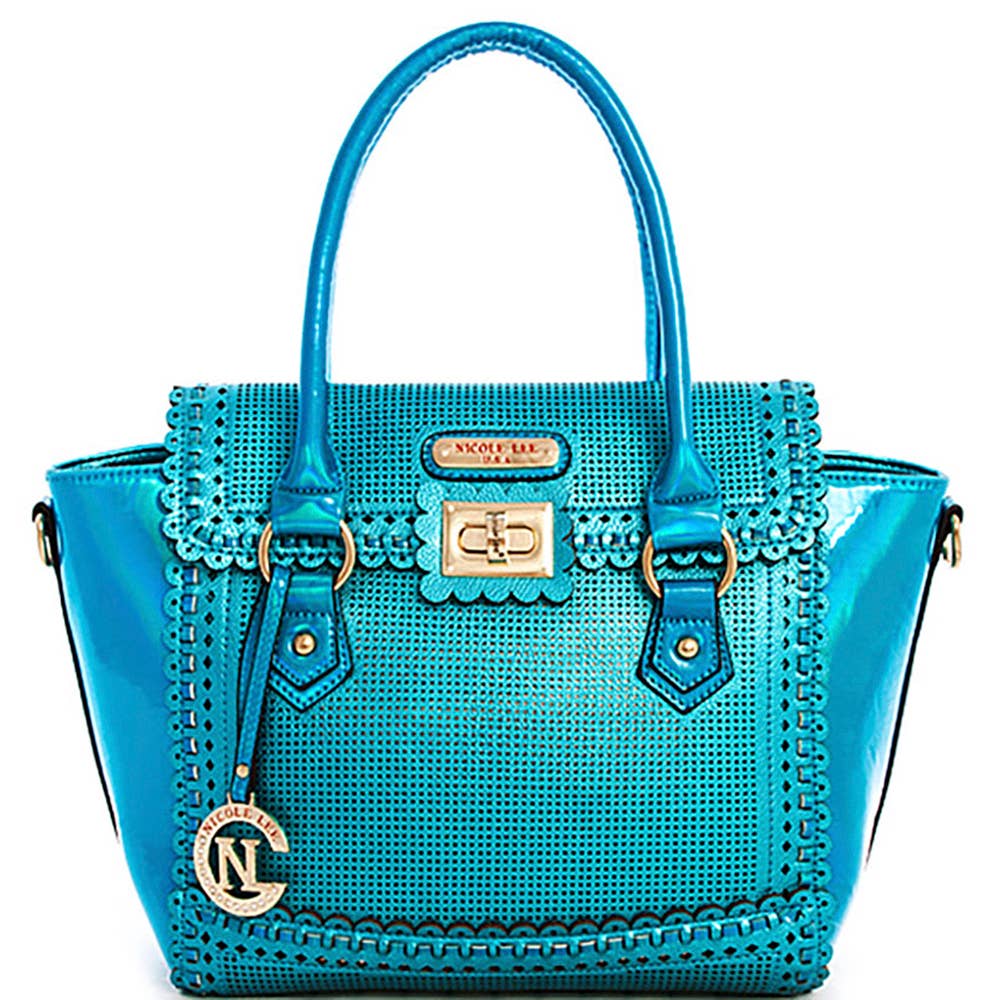 Nicole Lee STYLISH HOLOGRAM TINT CUTE SATCH, LSR 10457 BLUE