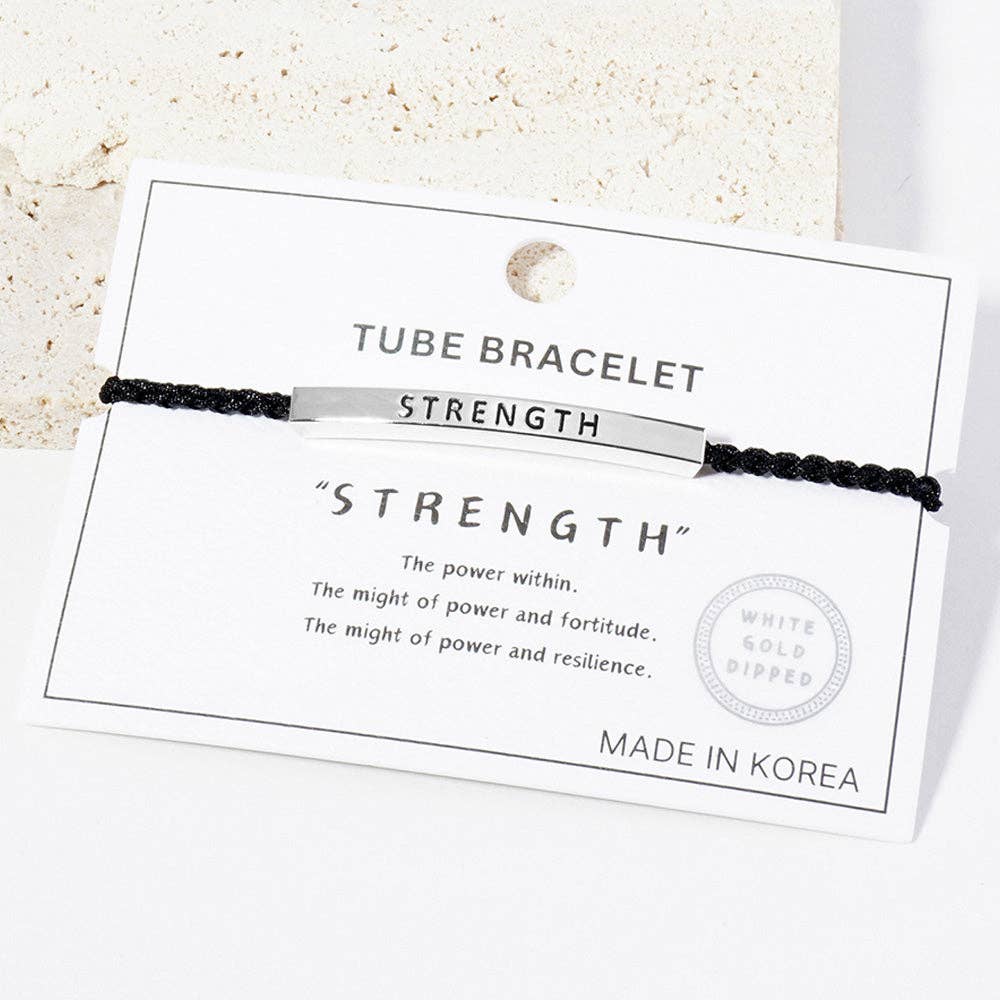 STRENGTH Message Bar Bracelet
