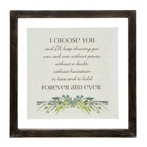 Framed Wall Art-I Choose You