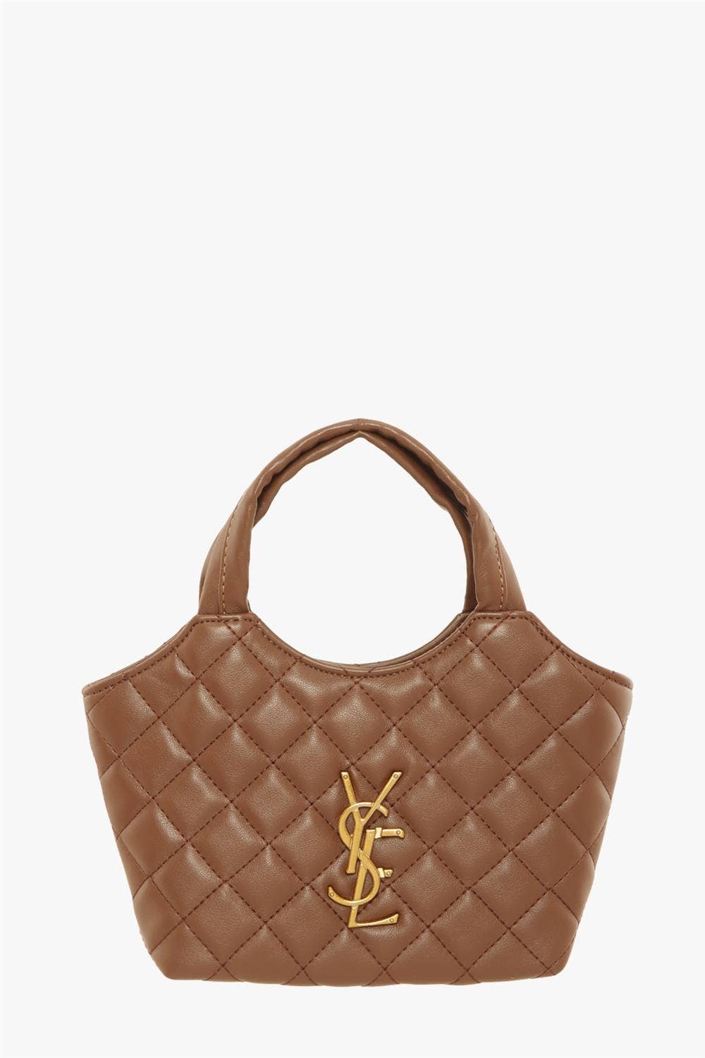 DIAMOND QUILTED ROUNDED HOBO CROSSBODY BAG 6911