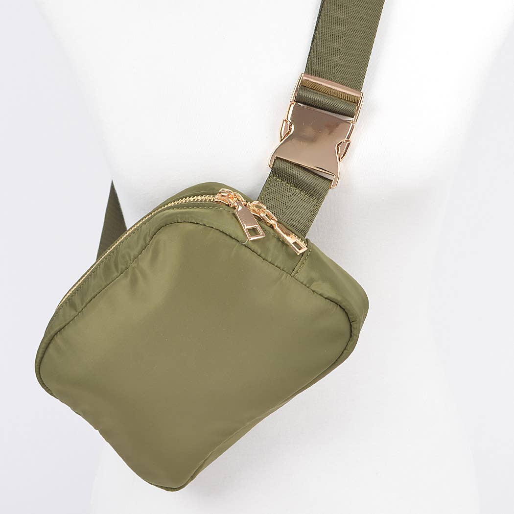Nylon Zip Fanny Pack