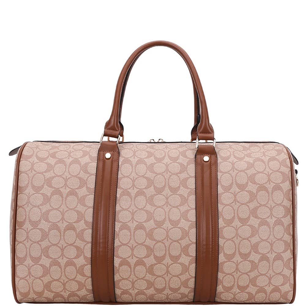 Monogram Double Handle Weekender Travel Duffel Bag