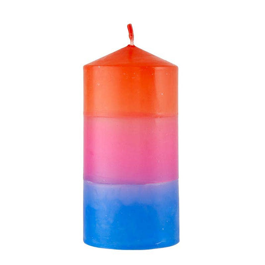 Pillar Candle-Red/Blue