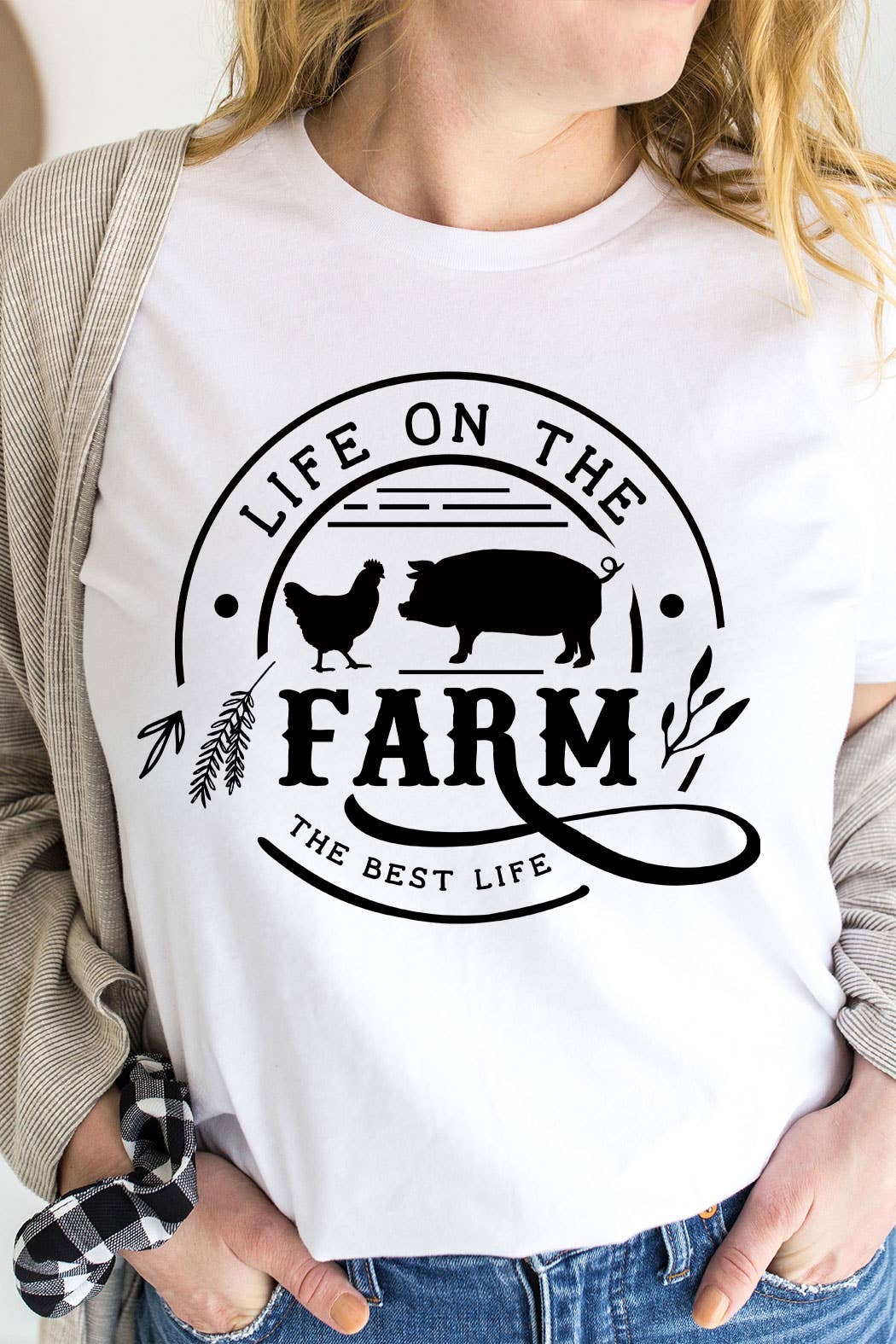 Life On The Farm Basic Graphic Tee