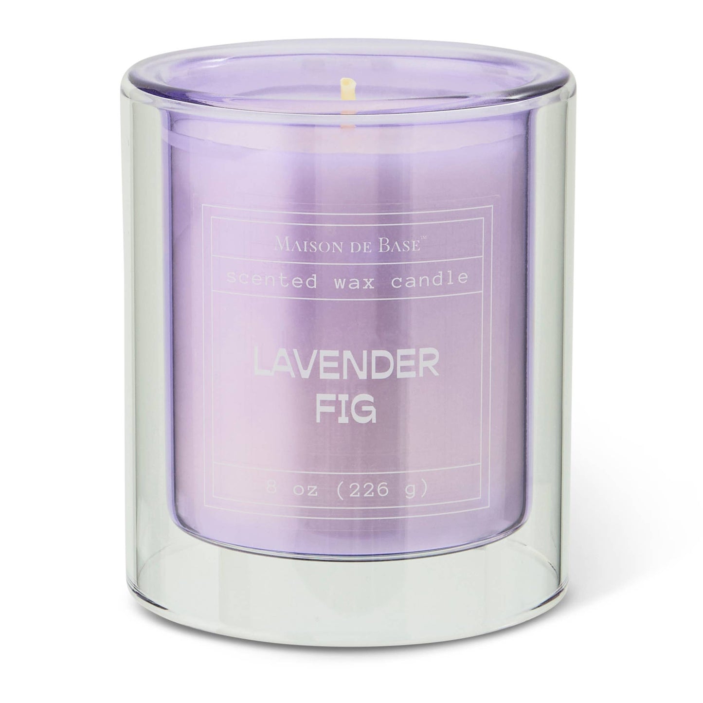 8oz Scented Votive Glass Candle - Lavender Fig