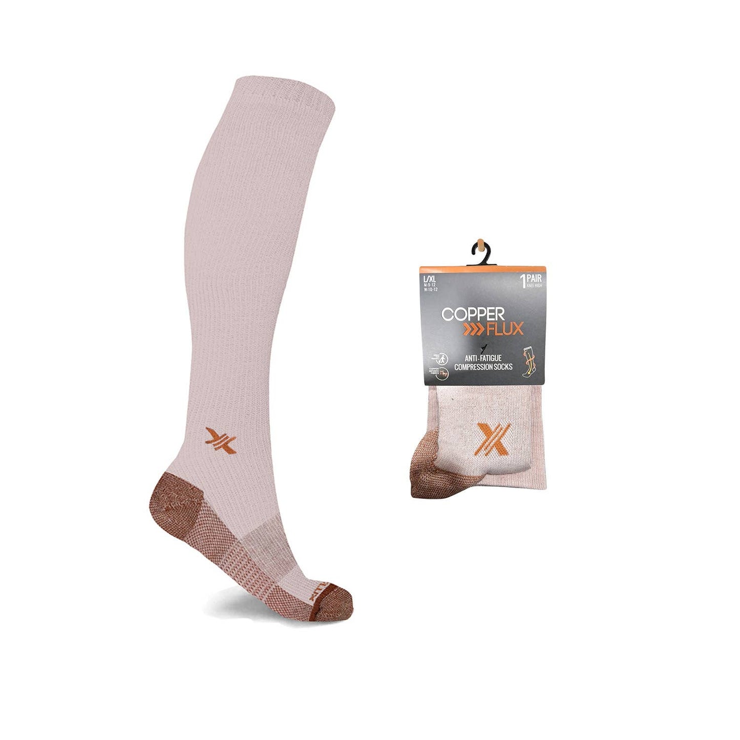 COPPER COMPRESSION SOCKS WITH FREE DISPLAY (24-PAIRS)