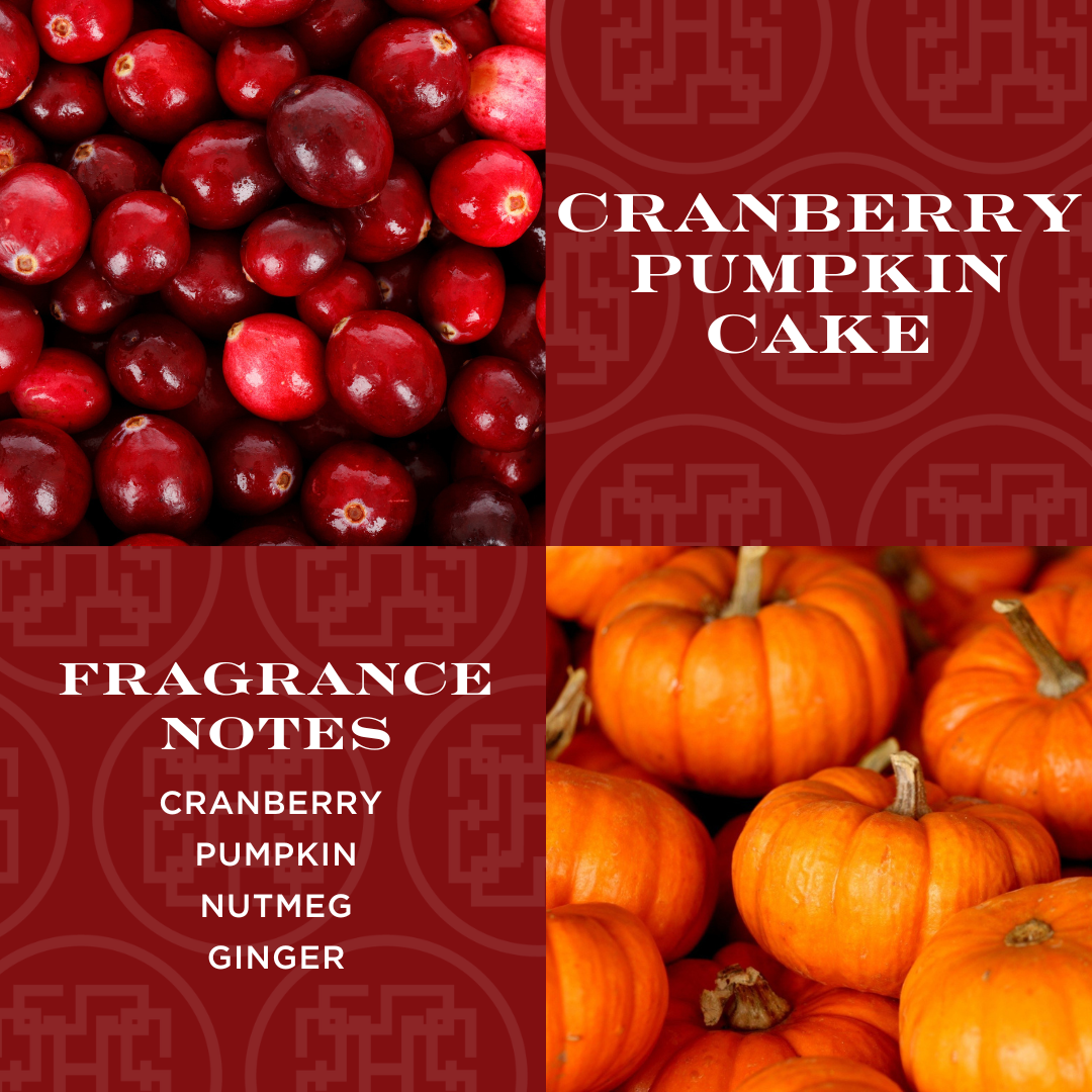 Cranberry Pumpkin Cake 3-wick Candle