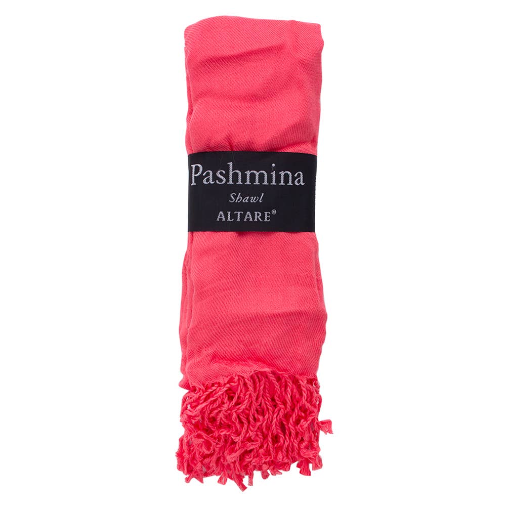 VISCOSE FRINGED PASHMINA SCARF SHAWL, 9129 AL