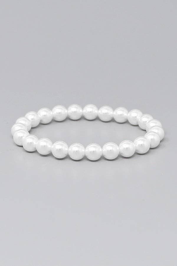 8 MM Swarovski Pearl Beaded Bracelet