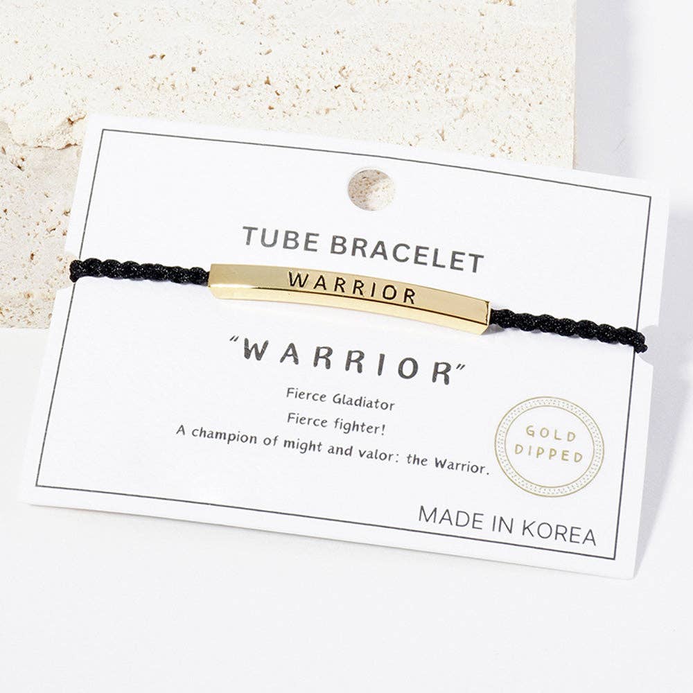 WARRIOR Message Bar Bracelet