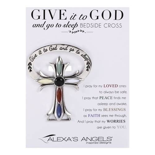 Give It to God Bedside Cross; Carded