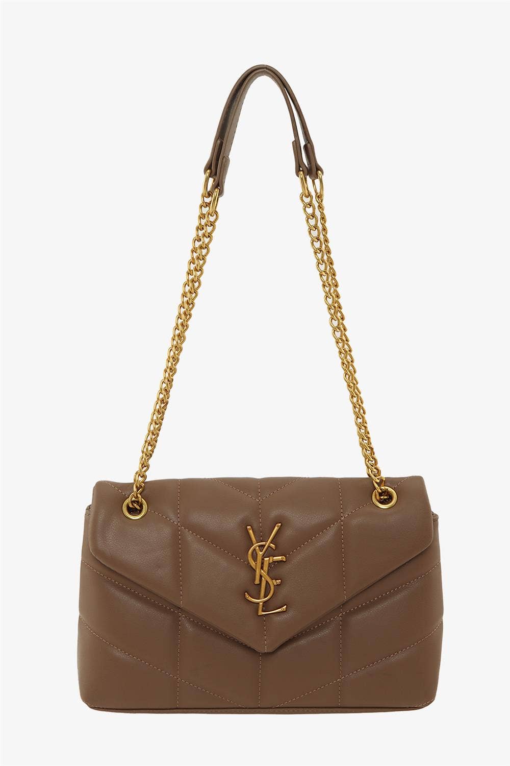 METAL LETTER ENGRAVED PU LEATHER HANDBAG 6887