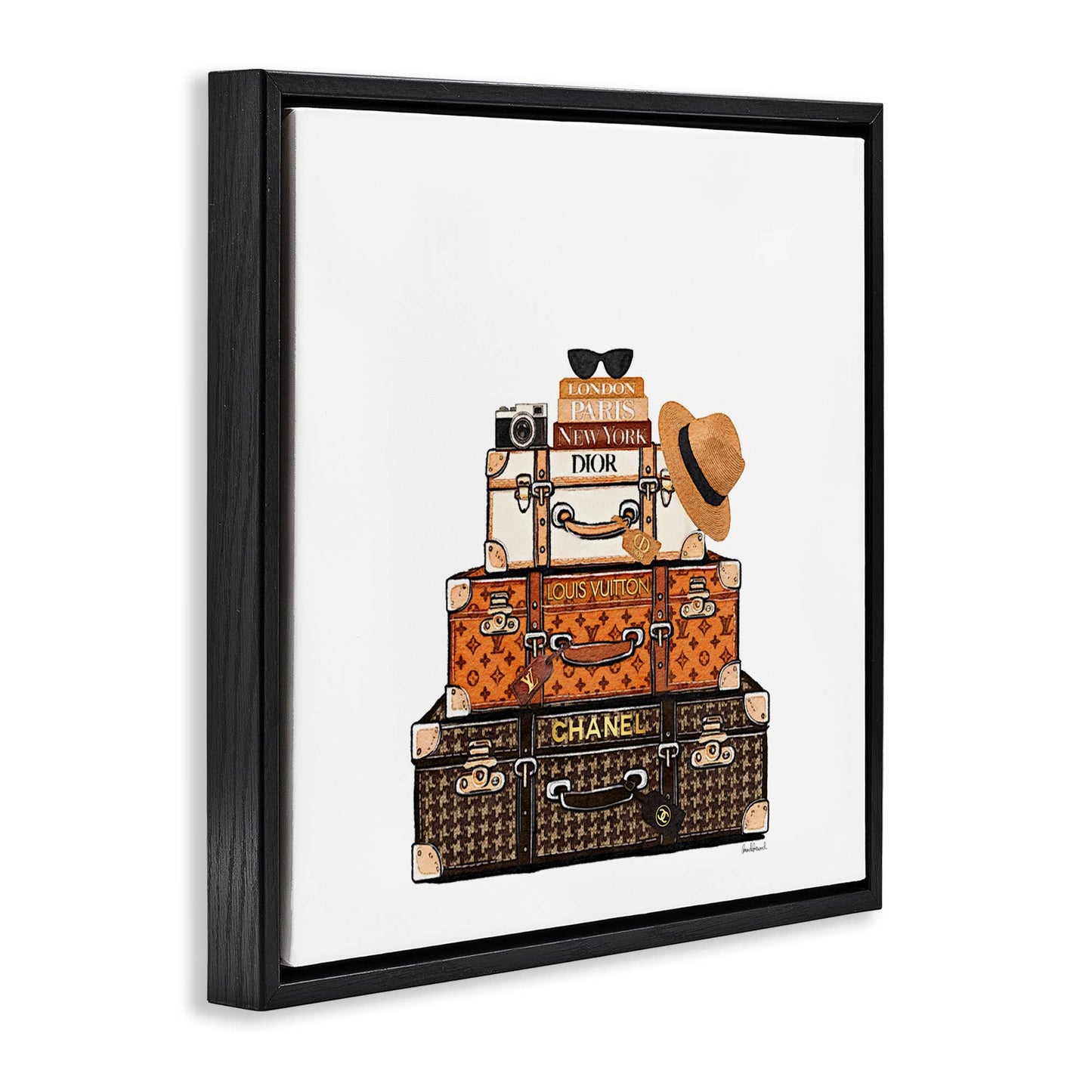 Luxury Travel Luggages - Framed Wall Art
