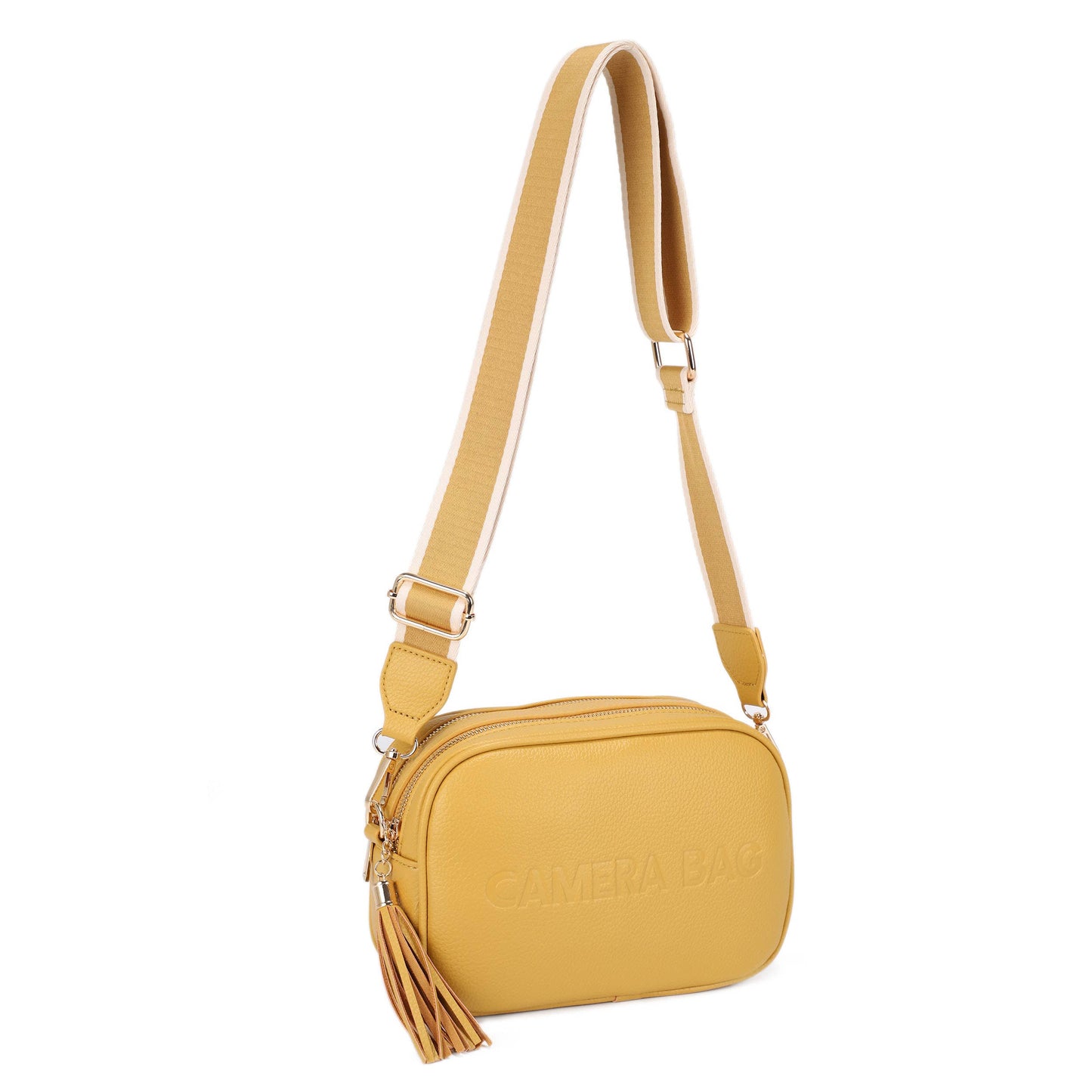Yanira Double Compartment Crossbody Bag With Tassle