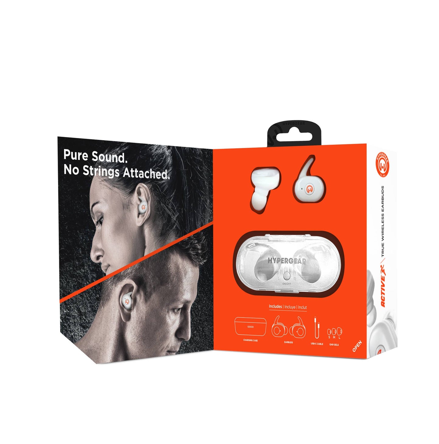 Active True Wireless Earbuds USB-C White