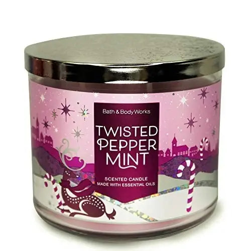 Bath & Body Works | Twisted Peppermint 3-Wick Scented Candle