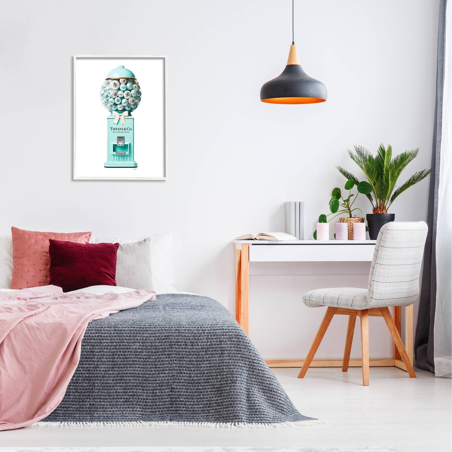 Turquoise Fashion Candy - Framed Wall Art