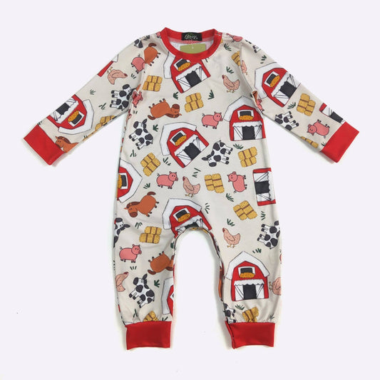 Hay Farm Boy Romper