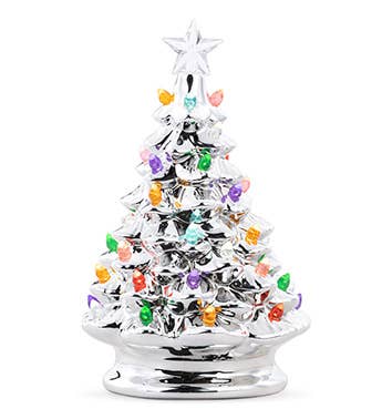 LED Silver Retro Christmas Tree  Item # 52490