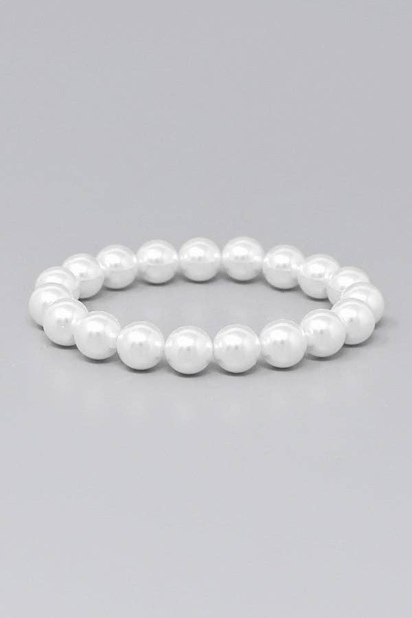 10 MM Swarovski Pearl Beaded Bracelet