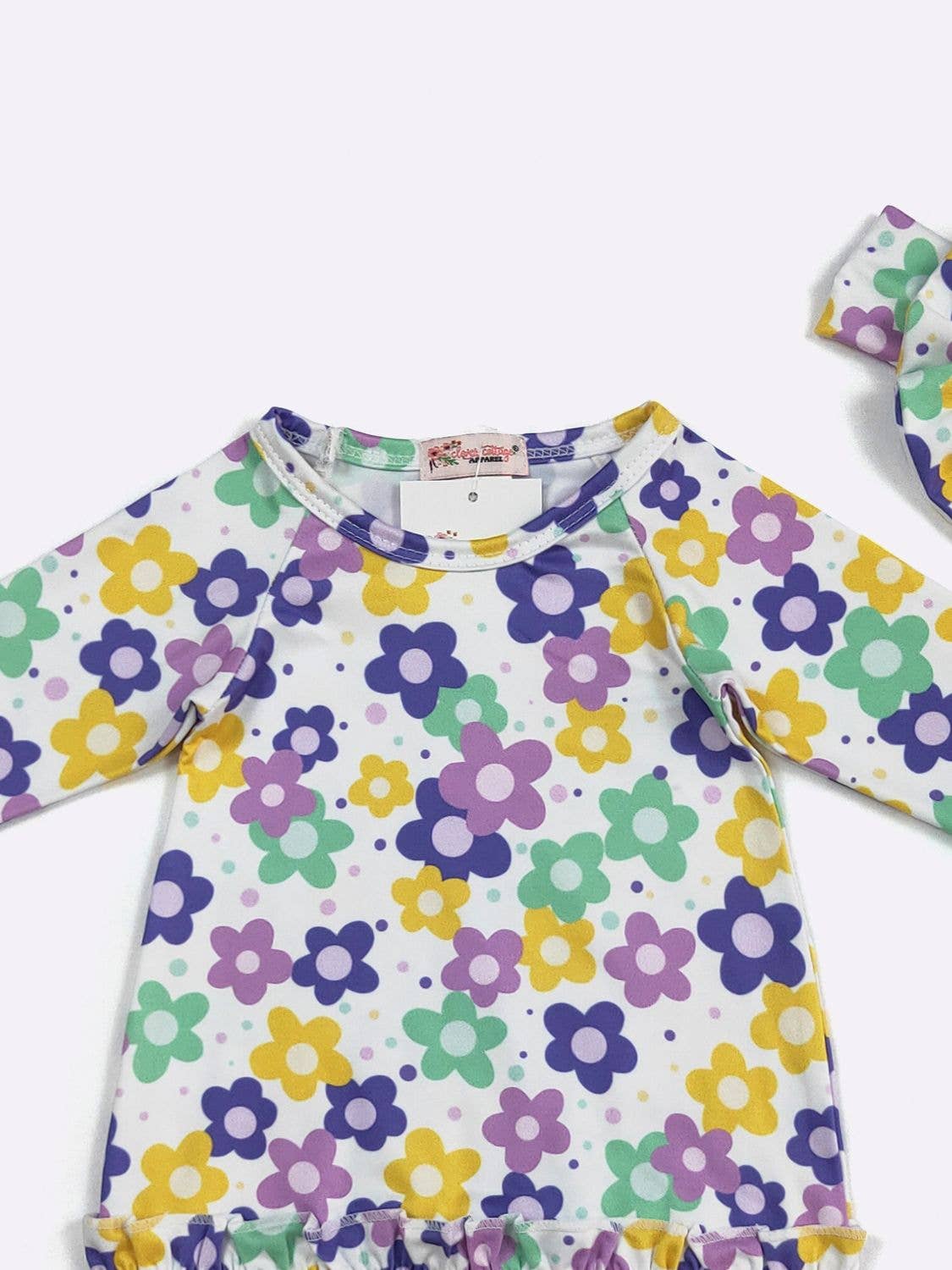 Violet Daisy Baby Gown