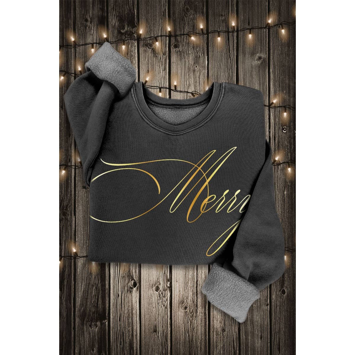 MERRY GOLD FOIL MINERAL SWEATSHIRTS