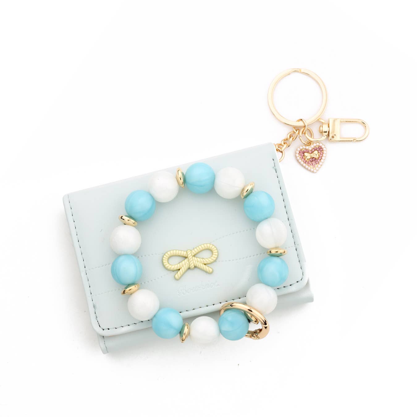 Minimalist Bow Card Holder Bracelet Keychain
