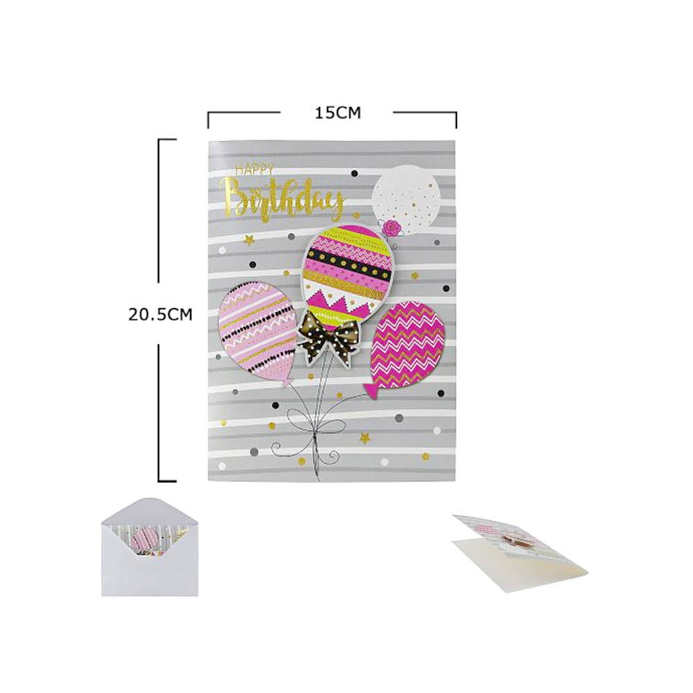 12PCS - Assorted Happy Birthday Card Set