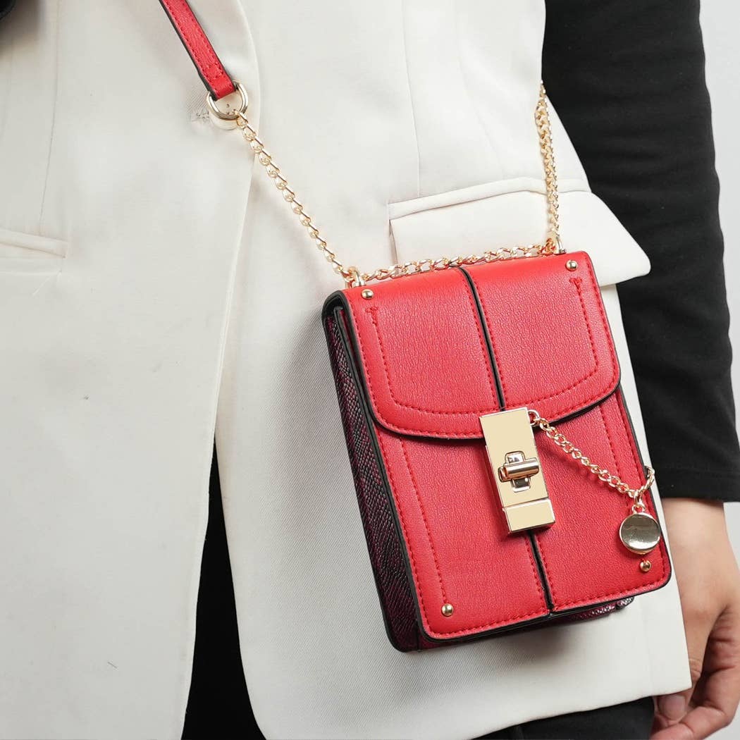 Iona Crossbody Handbag Vegan Leather Women By Mia K