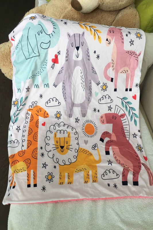 ANIMAL PRINT BABY BLANKET