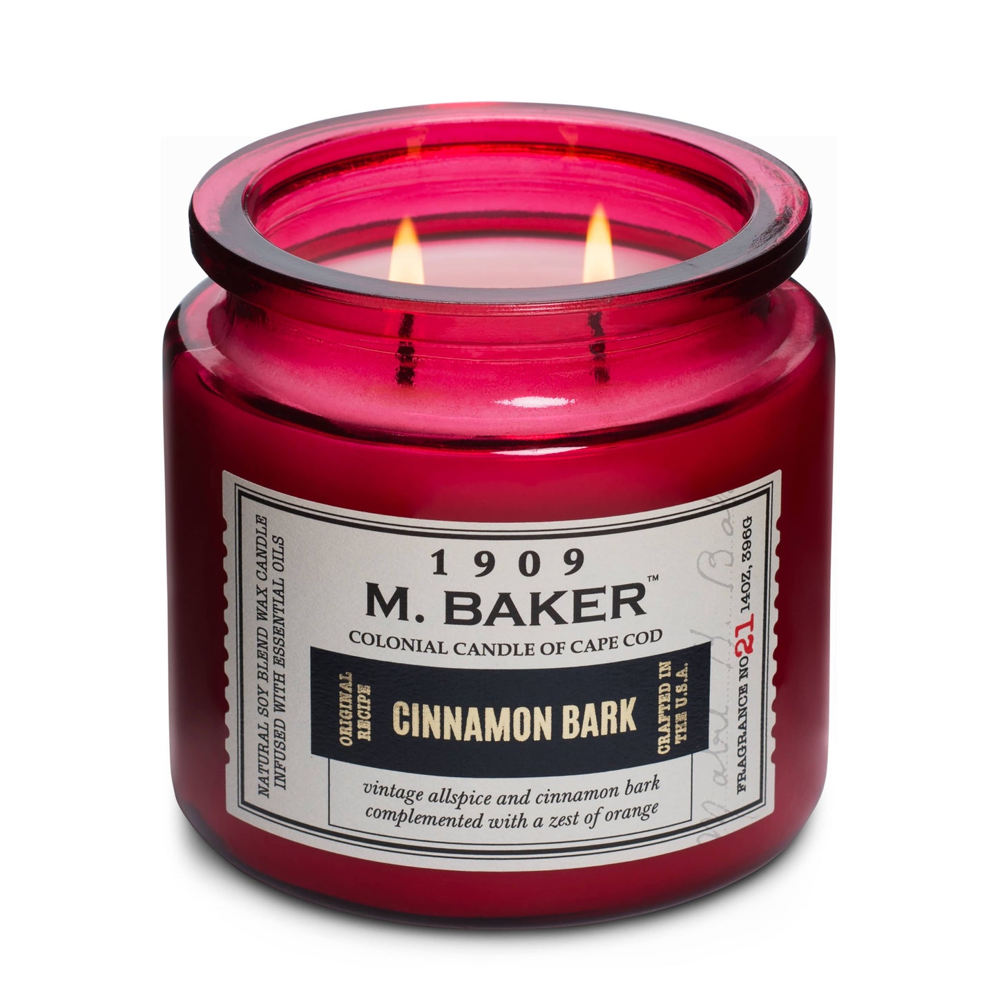 M Baker Cinnamon Bark, 2 Wick, 14oz