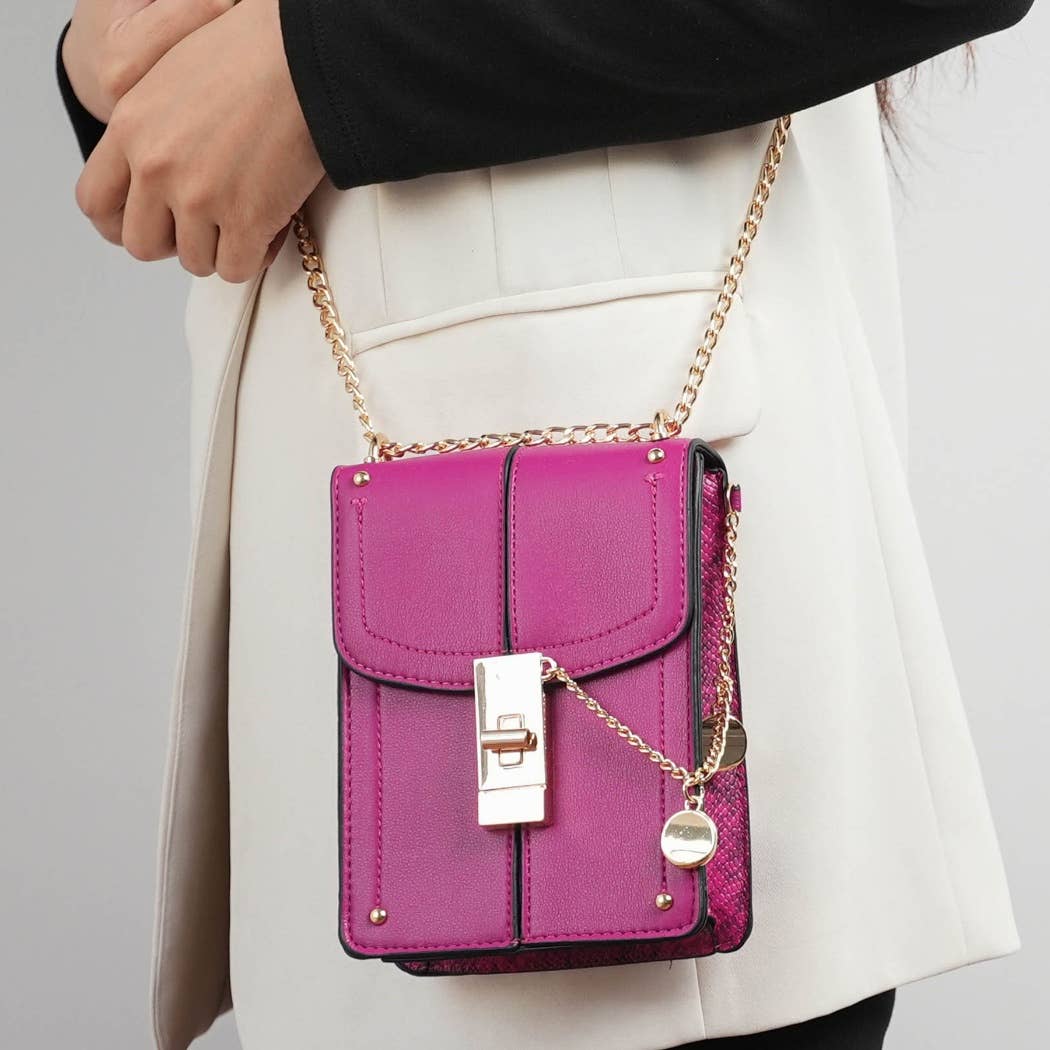 Iona Crossbody Handbag Vegan Leather Women By Mia K