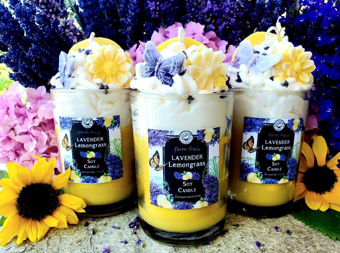 Lavender Lemongrass Soy Drink Candle