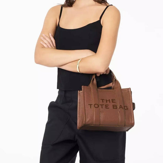 Women's handbag leather tote bag with Zipper