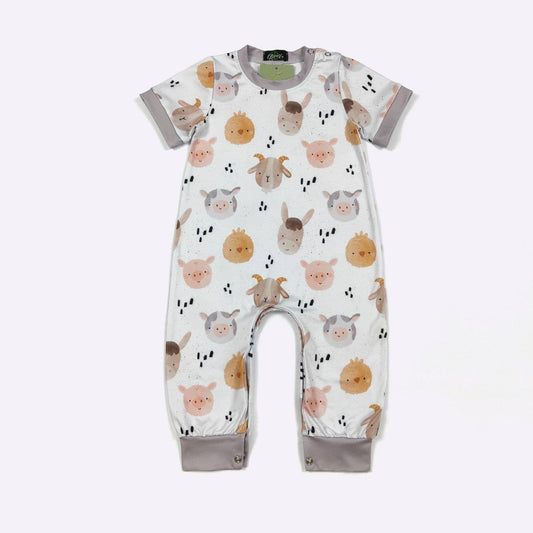 Chicks N Piglets Boy Romper