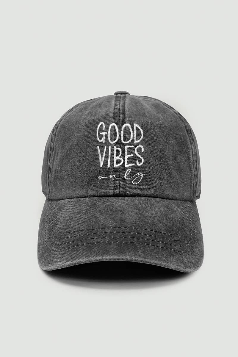 Good Vibes Only Baseball Cap