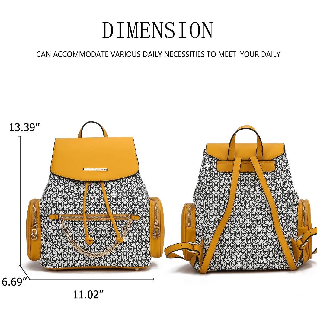 MKF Issah Backpack Women's Stylish & Functional Monogram