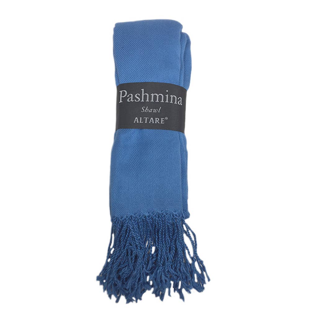 VISCOSE FRINGED PASHMINA SCARF SHAWL, 9129 AL