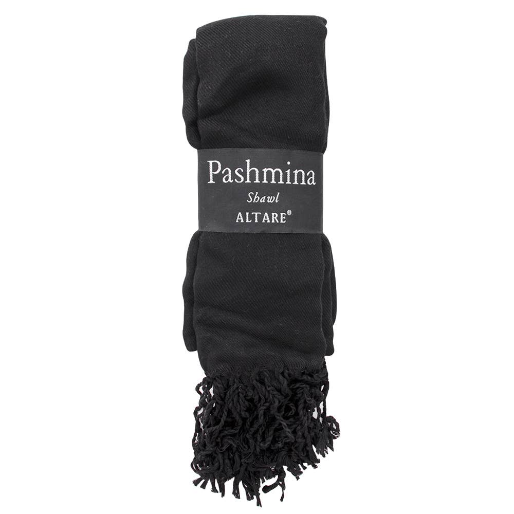 VISCOSE FRINGED PASHMINA SCARF SHAWL, 9129 AL