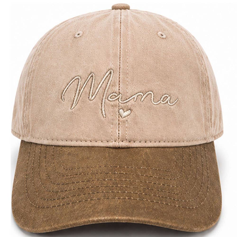 TWO TONE MAMA BASEBALL CAPS, AHT 91714