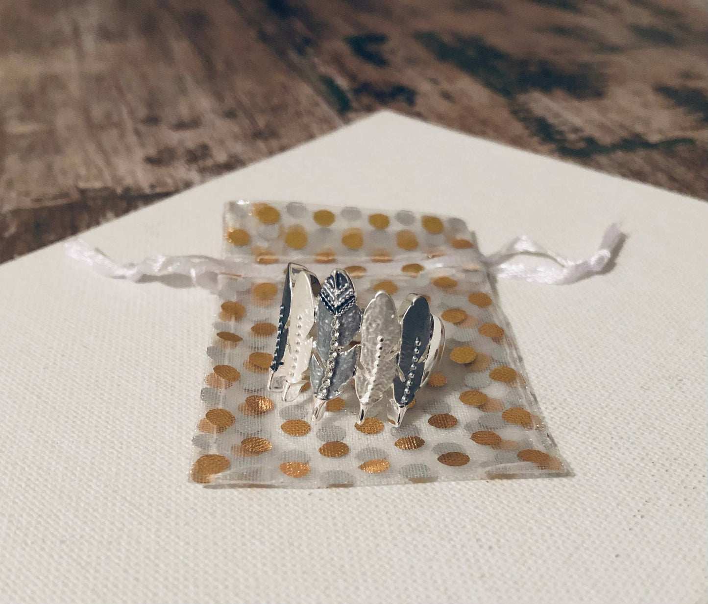 Eagle Feather Jewelry Ring