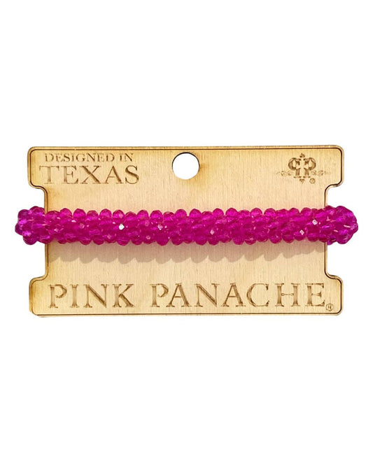 Fuchsia bead bracelet 1CNC J191