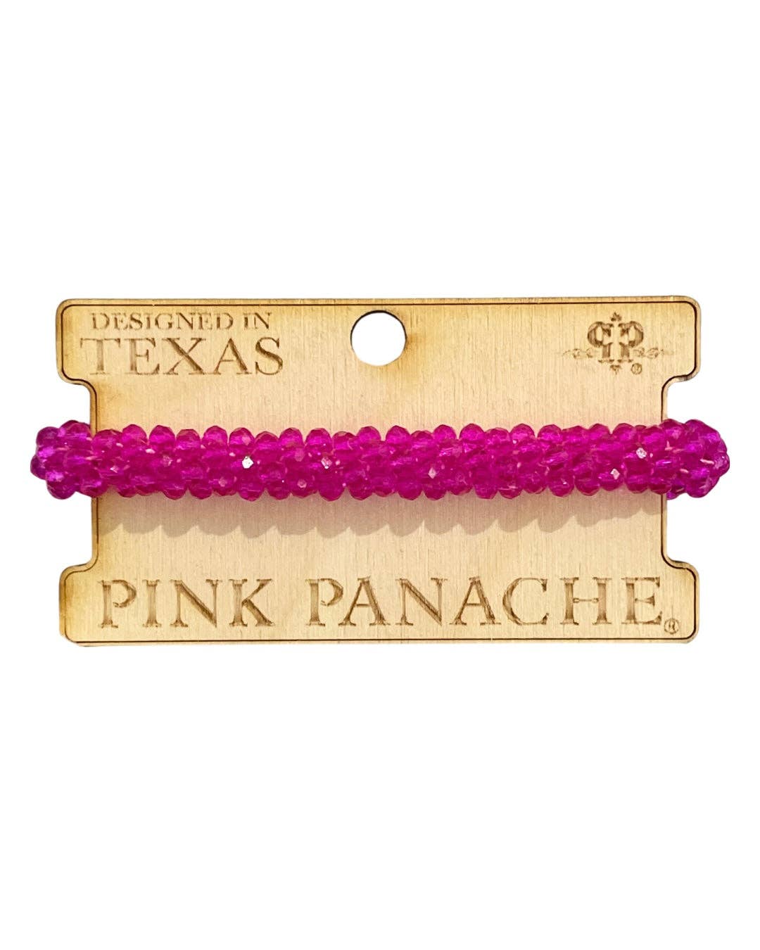 Fuchsia bead bracelet 1CNC J191