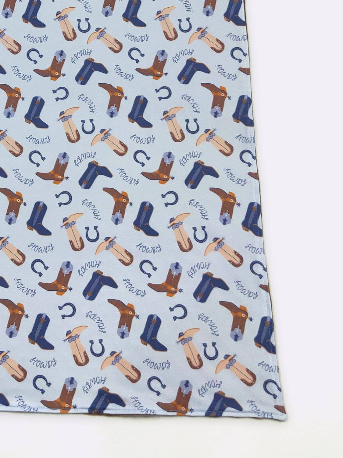 Blue Howdy Blanket